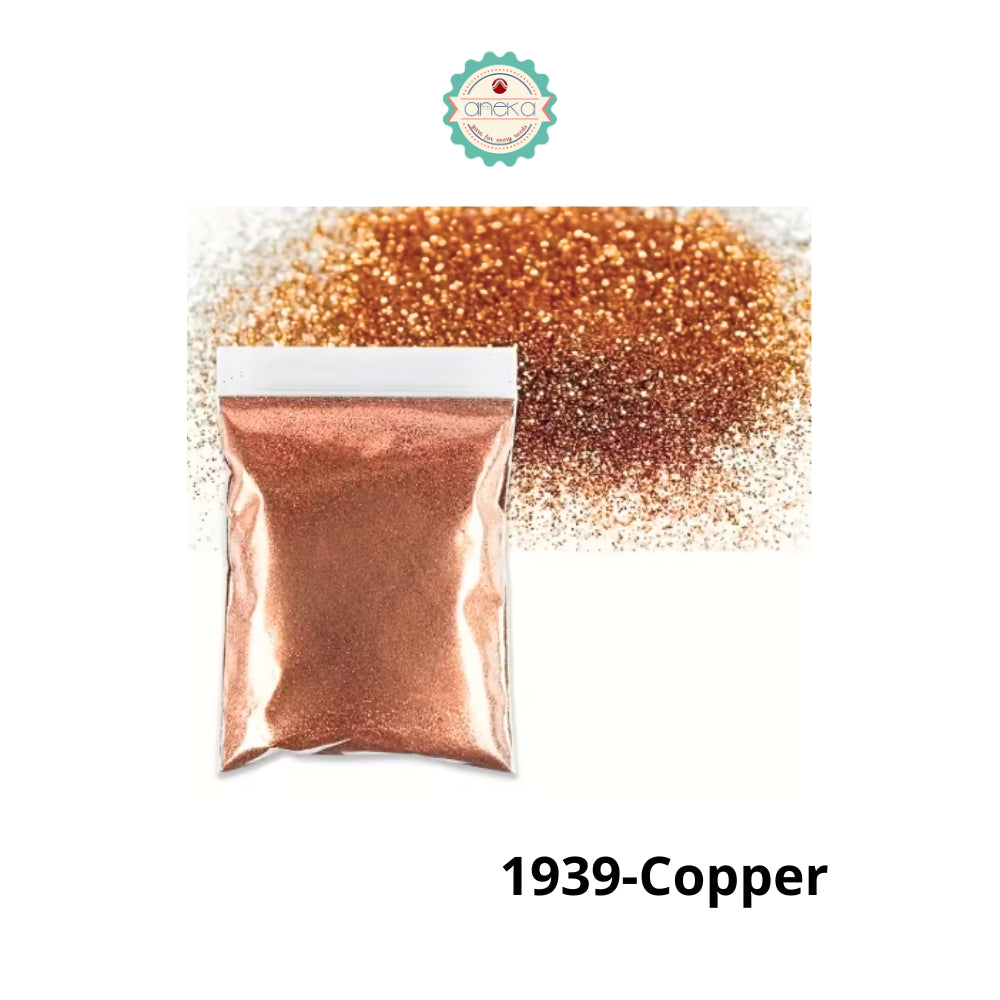 KATALOG - [50 gram] Glitter Warna Bubuk Halus / Serbuk Kerajinan DIY