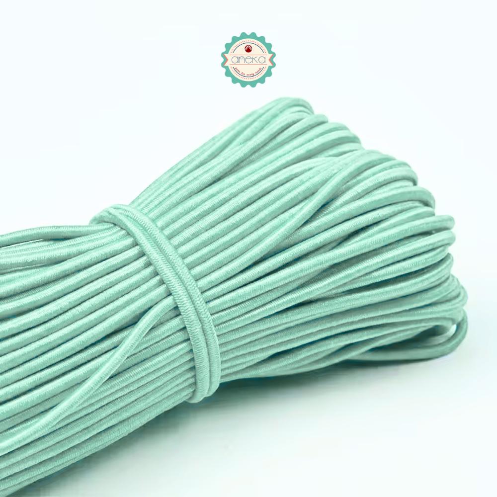 KATALOG - [+-10m / 50gr] Tali String 2.5mm Elastis Warna /  Braided Elastic Cord / Beading Threads Stretch String / DIY Craft Sewing Accessories