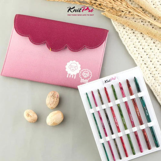 KnitPro - Symfonie Dreamz Single Ended Crochet Hook Sets / Alat Rajut Jarum Hakpen