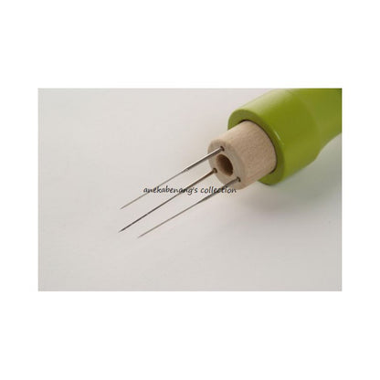 Tulip - Felting Needle Holder (Triple) Wooden Grip 3 Needles