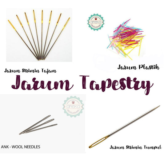 ANEKA - Jarum Tapestry / Strimin - Plastik / Plastic / Stainless Wool Needles