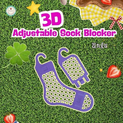 ANEKA - [PRE-ORDER] 3D Print Cetakan Kaos Kaki Rajut / Adjustable Sock Blocker