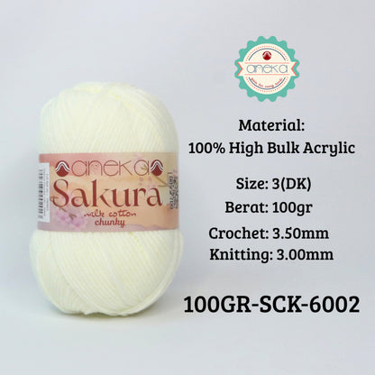 KATALOG - Benang Rajut Sakura Chunky 5 Ply 100gr / Crochet Knitting Yarn