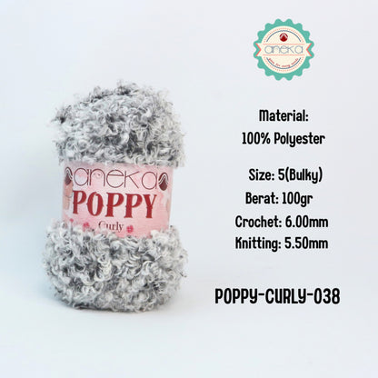 KATALOG - Benang Rajut Knitting Poppy Curly / Crochet Knitting Yarn
