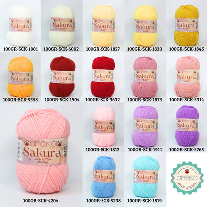 KATALOG - Benang Rajut Sakura Chunky 5 Ply 100gr / Crochet Knitting Yarn