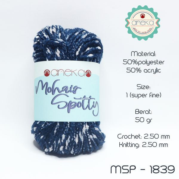CATALOG - Spotty Cotton Mohair Knitting Yarn / Spotty Angora Yarn PART 1