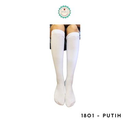 KATALOG - Kaos Kaki Panjang Harajuku Premium / Selutut / Muslimah / Paskibra / Korea