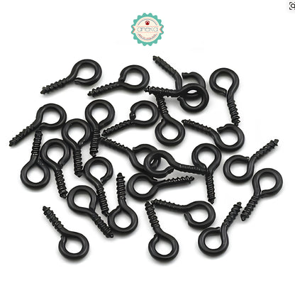 KATALOG - [100 PCS] Paku Ulir Warna / / Pin Mata / Sekrup Kecil Berulir / Screw Eye Hook