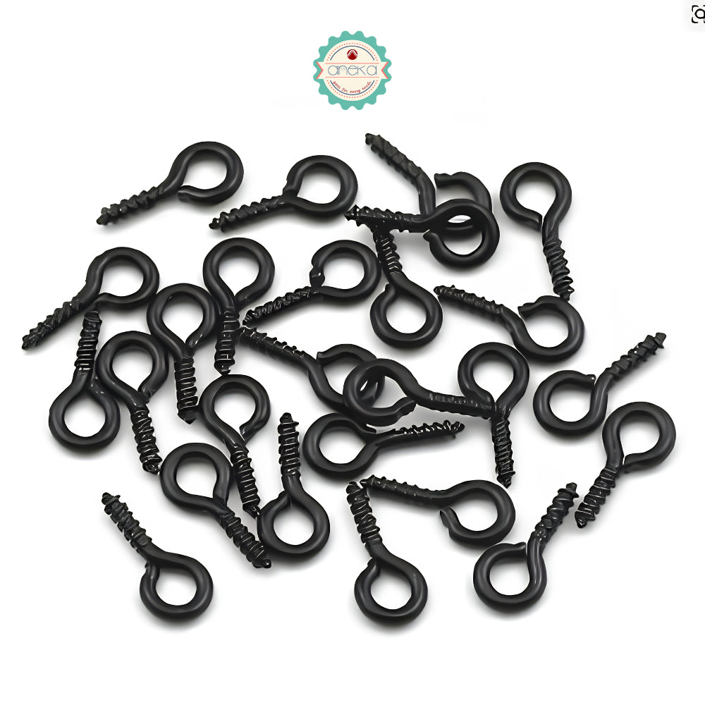 KATALOG - [100 PCS] Paku Ulir Warna / / Pin Mata / Sekrup Kecil Berulir / Screw Eye Hook