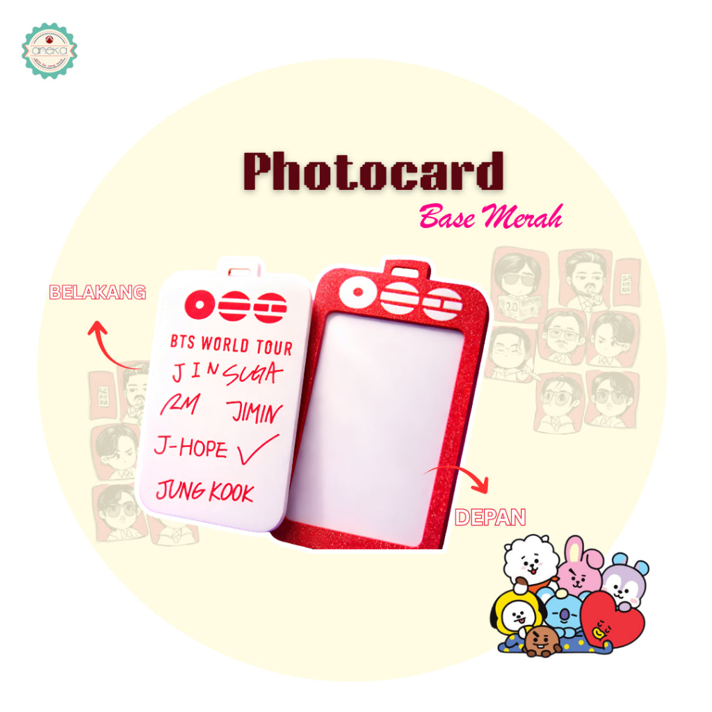 3D PRINT - BTS Fidget Clicker Karakter / Gantungan Kunci Arirang / Special Edition Character BT21 / Keychain / Photo Card Holder /