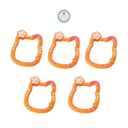 ANEKA - [5PCS] Kait Carabiner Hello Kitty Warna / Keychain Hook Premium