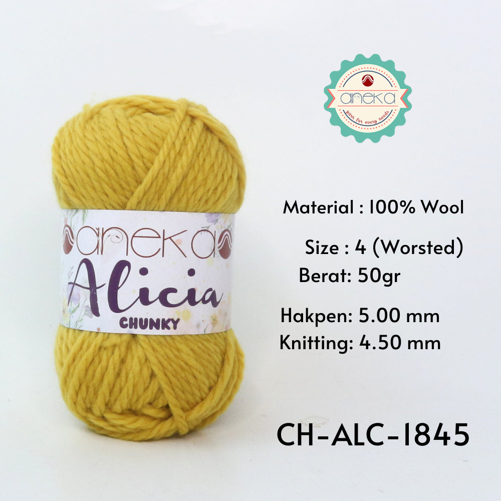 KATALOG - Benang Rajut Alicia Chunky / Wool / Wol Crochet Knitting Yarn