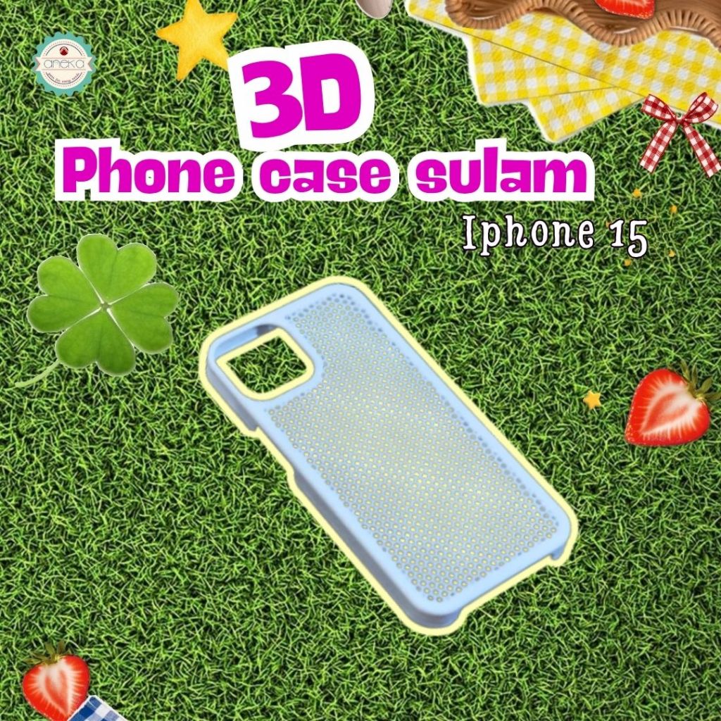 KATALOG - 3D Print Phone Case DIY Sulam for Iphone / Embroiderry HP / Casing Ponsel Lucu