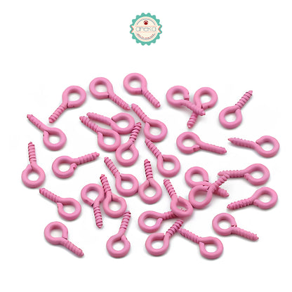 KATALOG - [100 PCS] Paku Ulir Warna / / Pin Mata / Sekrup Kecil Berulir / Screw Eye Hook