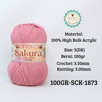 KATALOG - Benang Rajut Sakura Chunky 5 Ply 100gr / Crochet Knitting Yarn