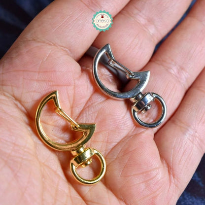 ANEKA - [5PCS] Kait Tas Bulan Sabit / Gantungan Kunci / Half Moon Bag Hook Trigger Clips Keychain Lobster Premium