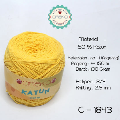 KATALOG - Benang Rajut Katun Polos Part 2