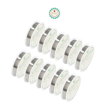 KATALOG - [1 SLOP] Kawat Stainless / Steel Wire For Bracelet / Tiger Tail Beading / 10 PCS