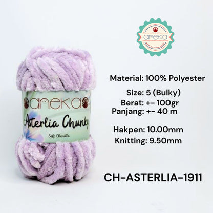 KATALOG - Benang Rajut Asterlia Chunky / Soft Chenille / Crochet Knitting Yarn