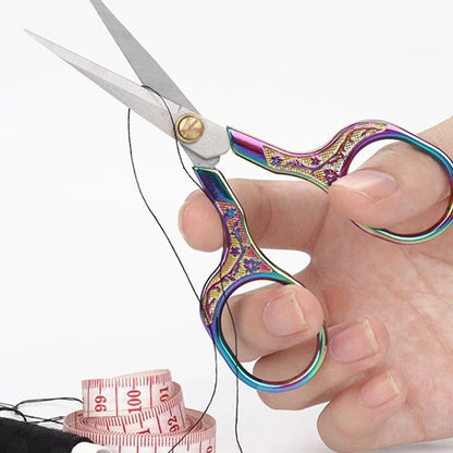 Vintage Colorful Embroidery Thread Scissors / Premium Scissors