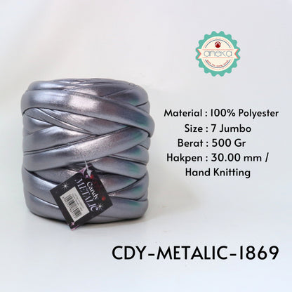 KATALOG - Benang Rajut Candy Metalik / Chunky Metalic Yarn Crochet Knitting Yarn