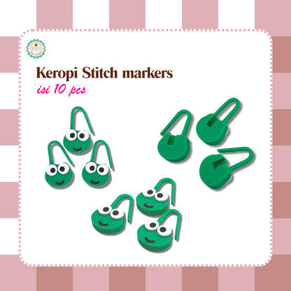 ANEKA - 3D Print Stitch Marker Keropi / Penanda Rajut Kodok Lucu