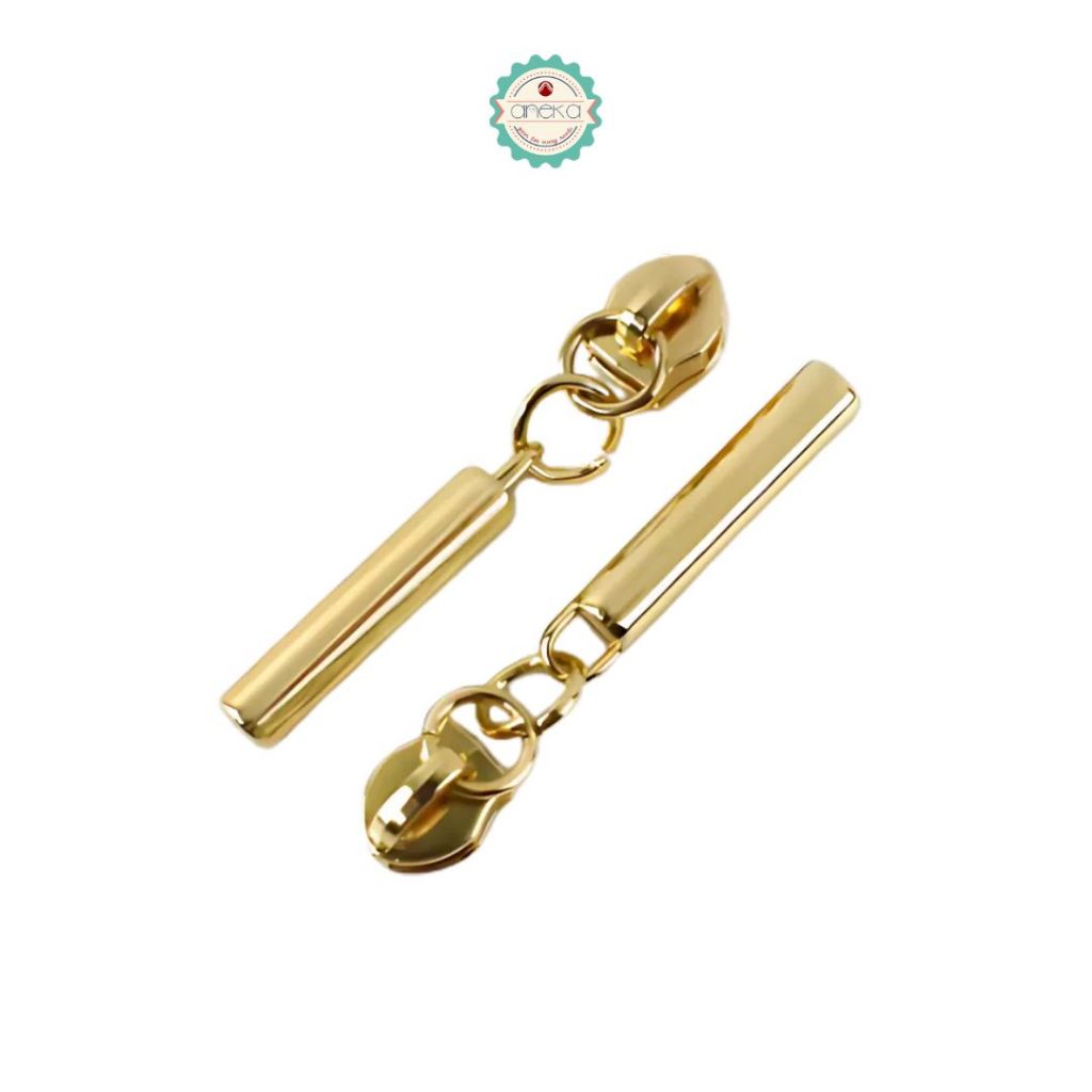 ANEKA - [2PCS] Kepala Ritsleting  Tabung No. 5 / Resleting Logam / Metal Zipper / Gigi Besi