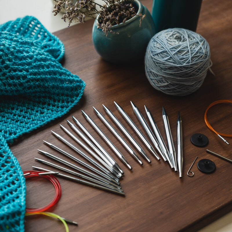 KNITPRO - Nova Metal -  Alat / Jarum Rajut Interchangeable Needle Set ( Deluxe Set )
