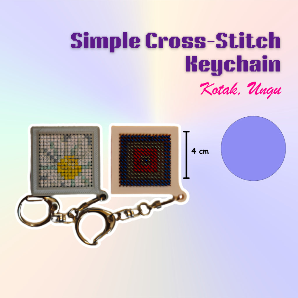 KATALOG -  [TANPA KEYCHAIN & BENANG] 3D Print Embroidery / Cross Stitch / Keychain / Menyulam / Sulam Tangan / Gantungan Kunci