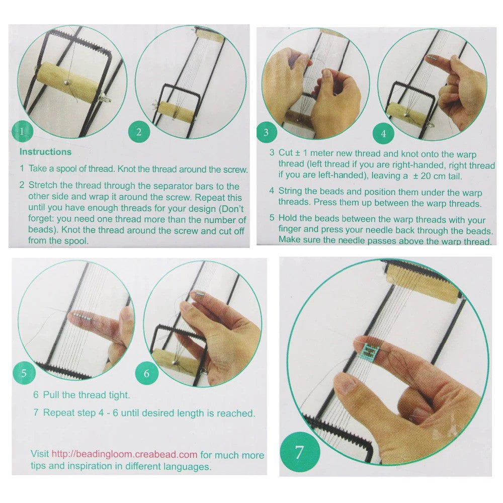 Diy Wood Weaving Beading Loom Kit For Jewelry Handmade Knitting