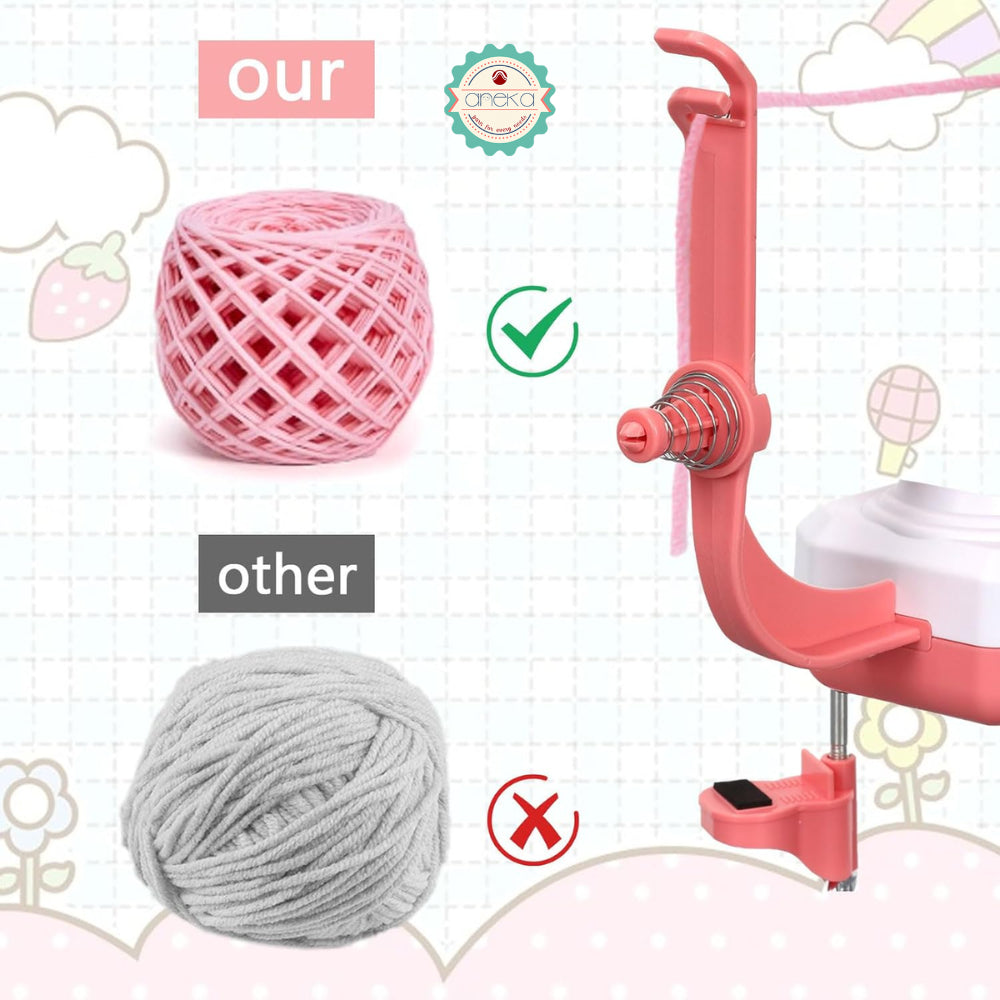 ANEKA - Wool Winder Octagonal / Mesin Penggulung Benang / Electric Yarn Roll Knitting Machine / Wool Spinner Automatic