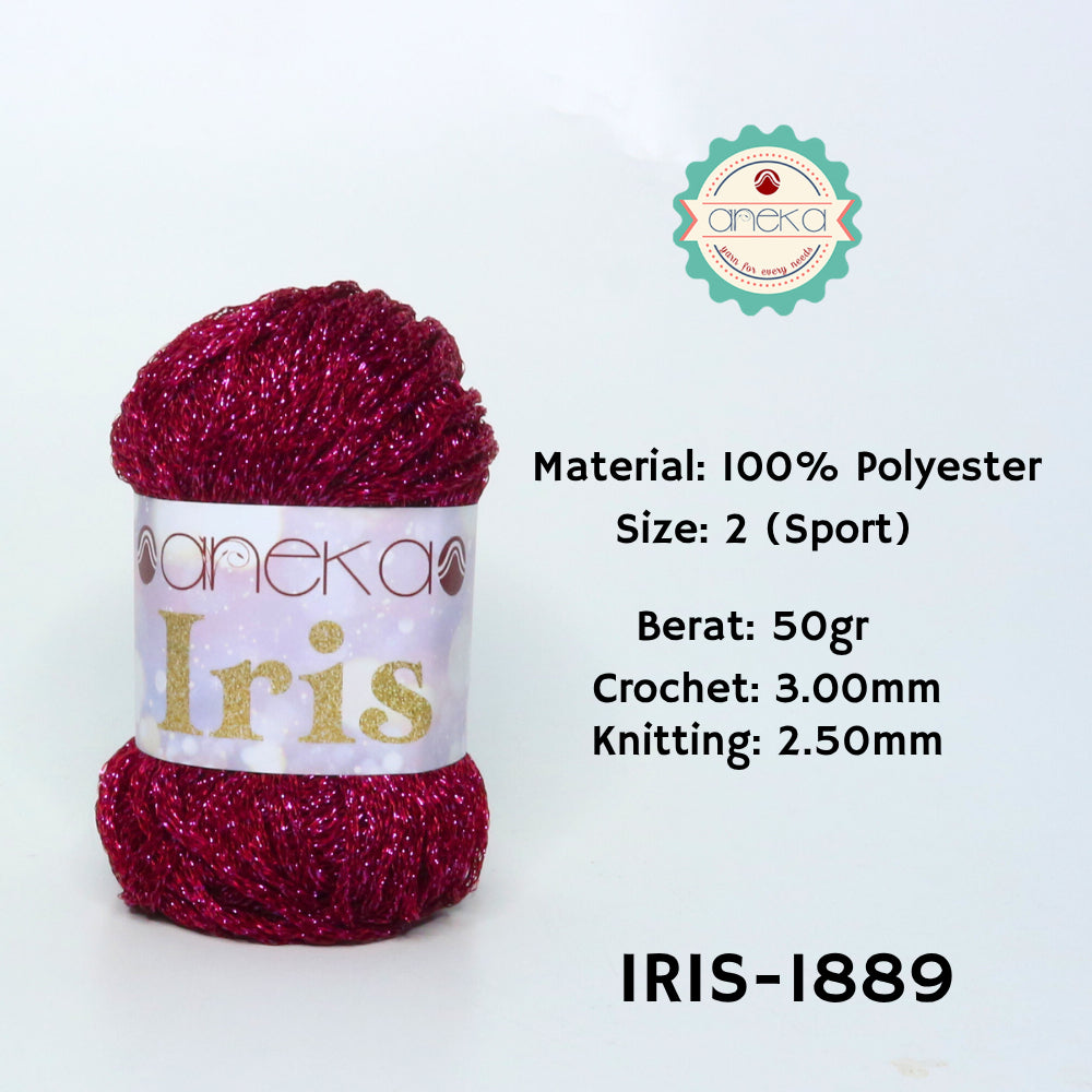 KATALOG - Benang Rajut Iris Glitter / Crochet Knitting Yarn