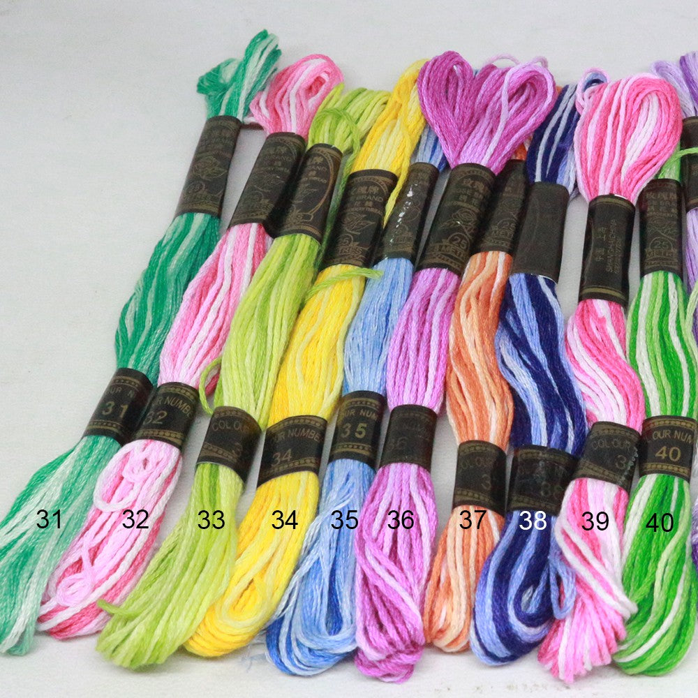 CATALOG - Embroidery Knitting Yarn / Embroidery Thread Brand Rose - Gradation - UNIT - Part 4