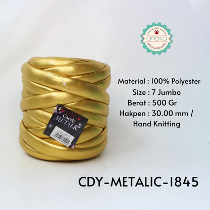 KATALOG - Benang Rajut Candy Metalik / Chunky Metalic Yarn Crochet Knitting Yarn