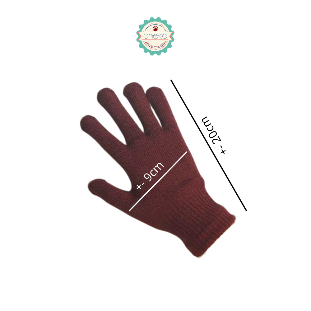 KATALOG - Sarung Tangan Dewasa Premium Rayon Viscose / Knit Gloves Best Quality