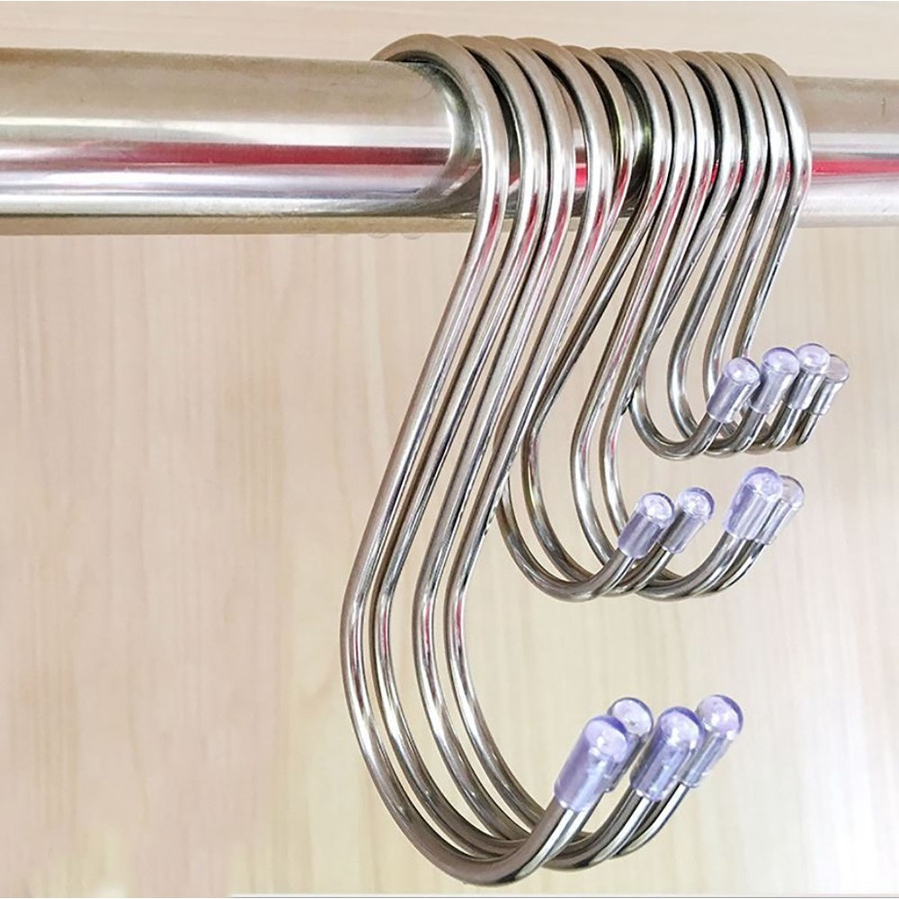 ANEKA - [5pcs] Gantungan Serbaguna Model S Stainless - Hook S Model Stainless