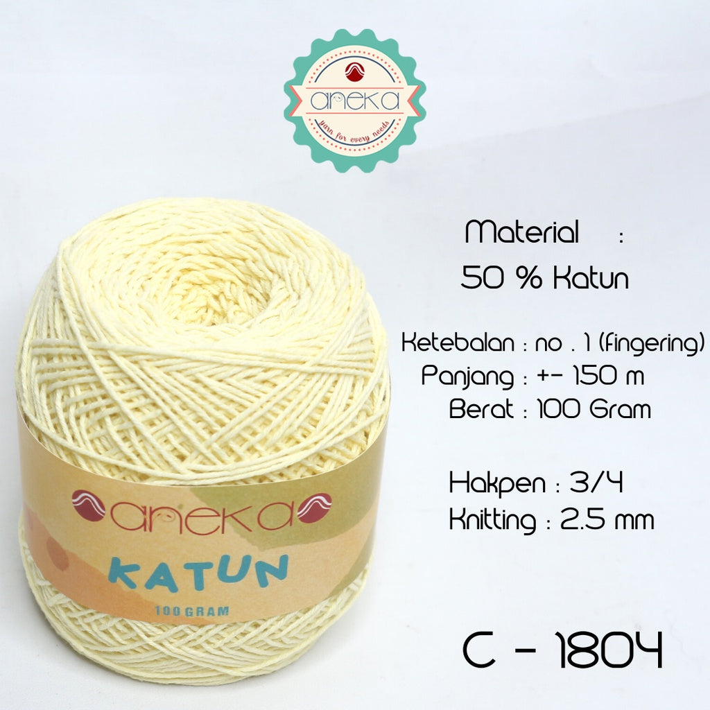 KATALOG - Benang Rajut Katun Polos Part 2