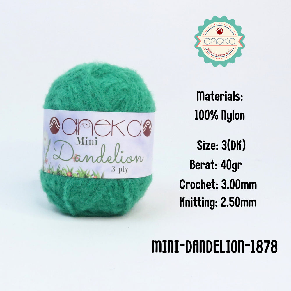 KATALOG - Benang Rajut Mini Dandelion 3 Ply / Crochet Knitting Cord Yarn