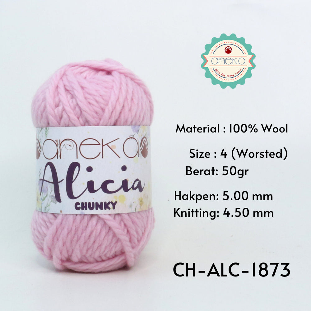 KATALOG - Benang Rajut Alicia Chunky / Wool / Wol Crochet Knitting Yarn