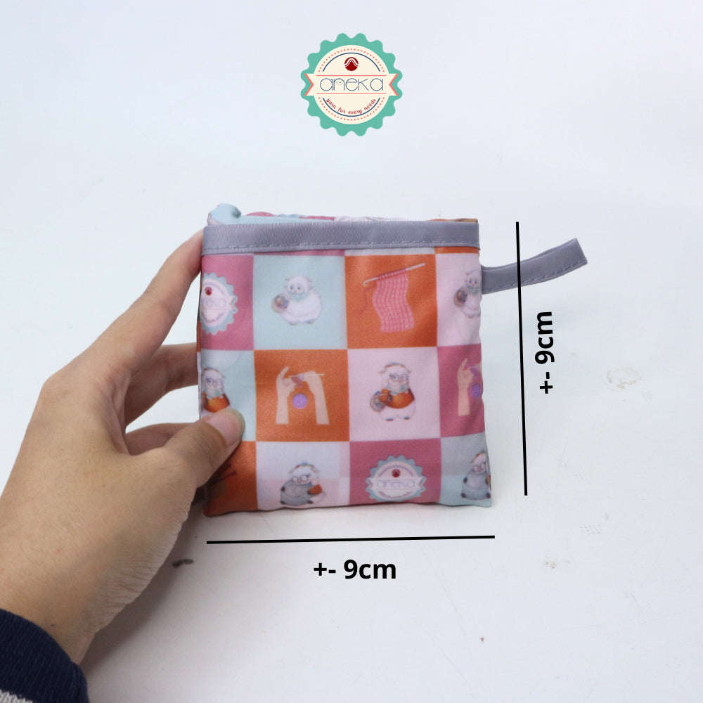 ANEKA - Totebag Serbaguna / Simple Foldable / Tas belanja lipat / Tas Benang Merchandise