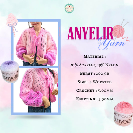 KATALOG - Benang Rajut Knitting Anyelir / Acryllic Nylon Yarn / Soft