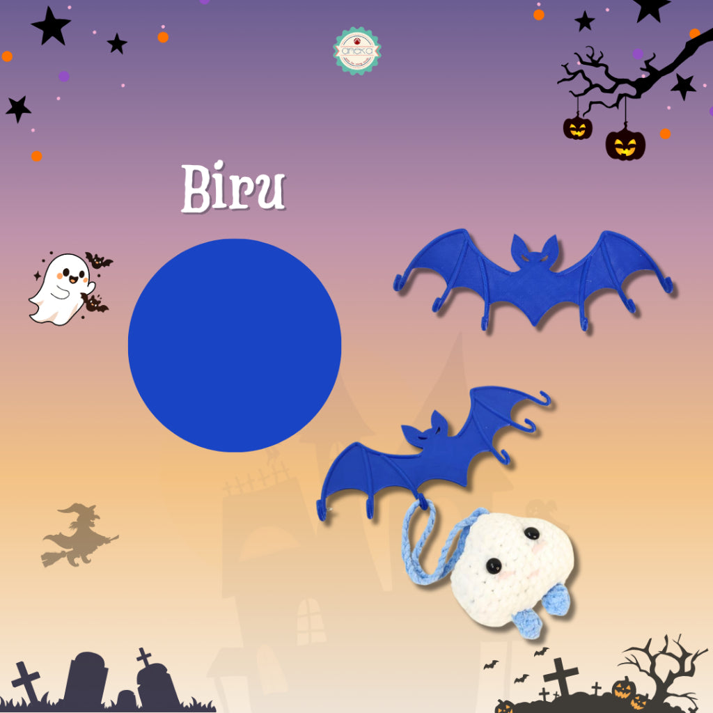 ANEKA  - [PRE-ORDER] 3D Print Bat Hook / Gantungan Kunci / Kait Special Halloween / DIY Alat Perlengkapan Rajut / Printing Dimensi Aksesoris