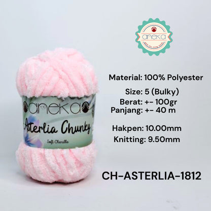 KATALOG - Benang Rajut Asterlia Chunky / Soft Chenille / Crochet Knitting Yarn