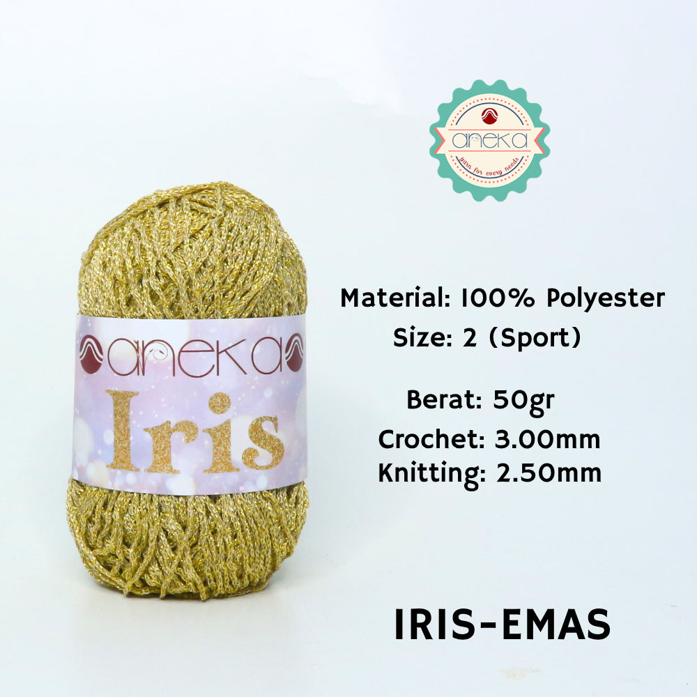 KATALOG - Benang Rajut Iris Glitter / Crochet Knitting Yarn