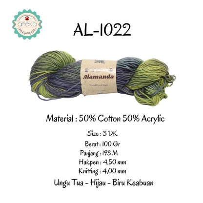 KATALOG - Benang Rajut Alamanda / Hand Dyed Yarn Cotton Yarn / Katun