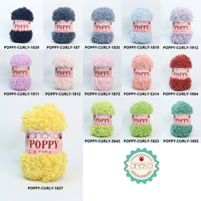KATALOG - Benang Rajut Knitting Poppy Curly / Crochet Knitting Yarn