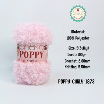 KATALOG - Benang Rajut Knitting Poppy Curly / Crochet Knitting Yarn