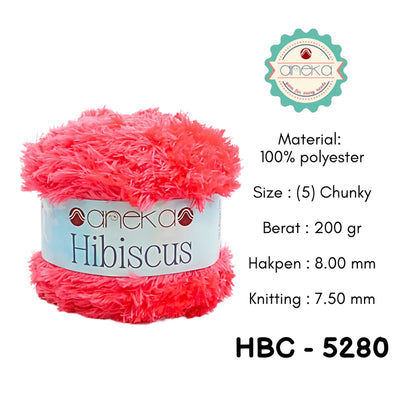 KATALOG - Benang Rajut Hibiscus / Eyelash Coral Mink Feather Crochet Knitting Yarn