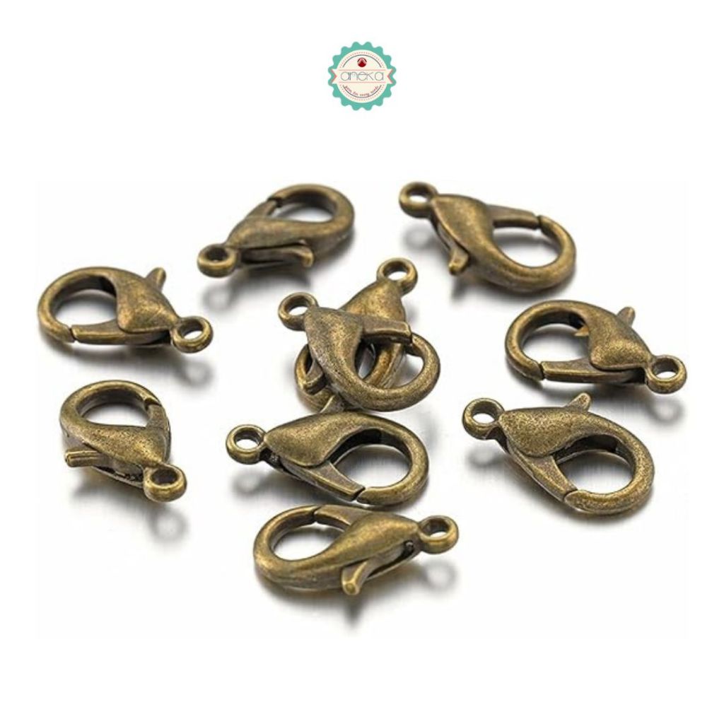 ANEKA - [12PCS] Kokot Udang / Pengkait strap masker/ mini lobster hook / Metal Clasp Connector / DIY Jewelry