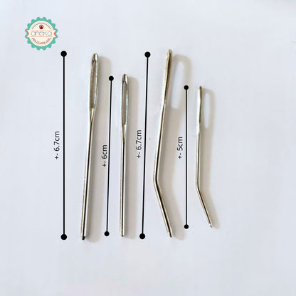 ANEKA - Jarum Tapestry / Sulam Embroiderry / Ujung Bengkok Lurus Tumpul  / Bent Tip Steel Needles